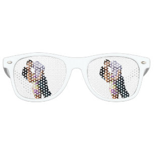 Couples Lunettes de soleil   Aquarelle Ombre Retro