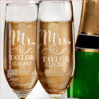 Couples Mariage Champagne Flute Set 2