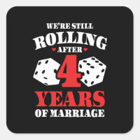 Couples Married 4 Years Funny 4th Anniversary
