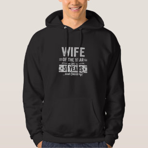 Couples Married 51 Years - Wife 51st Wedding Anniv Hoodie