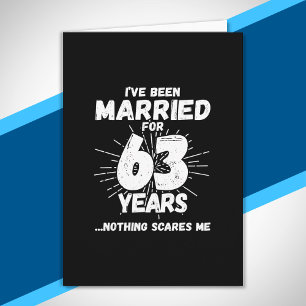 Couples Married 63 Years Funny 63rd Anniversary Card