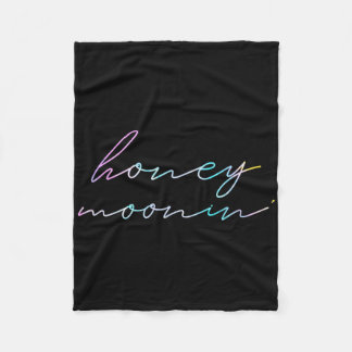 Couples Married Matching Honeymoon Vacation Honey Fleece Blanket