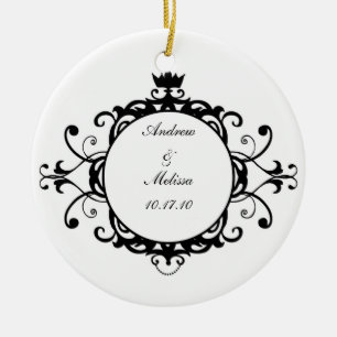 Couples....Married Our First Christmas Ceramic Ornament