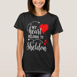 Couples Matching  My Heart Belong to Sheldon  My L T-Shirt