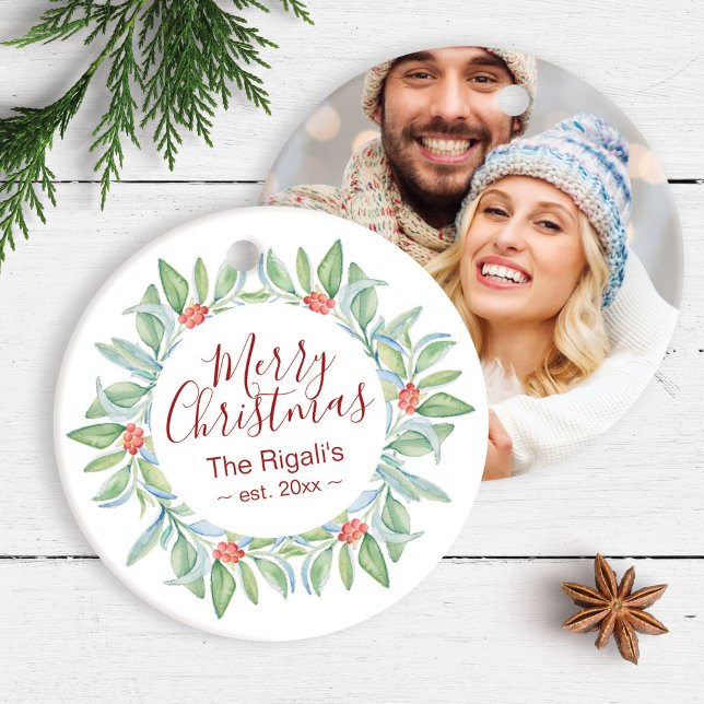 Couples mignons Premiers ornements photo de Noël (Cute Couples First Christmas Photo Ornaments)