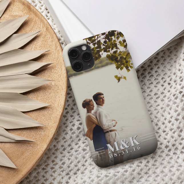 Couples Monogram Custom Photo Case-Mate iPhone Case (Creator Uploaded)