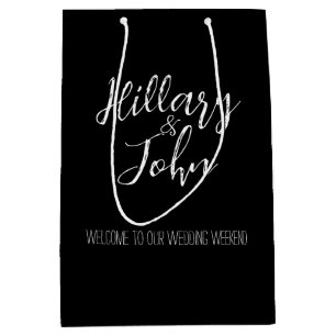 Couple's Name Wedding Welcome Bags