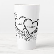 Couples Names Black and White Gift
