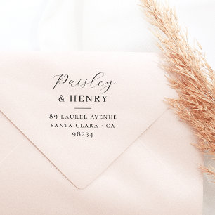 Couples Names Elegant Wedding Return Address Self-inking Stamp