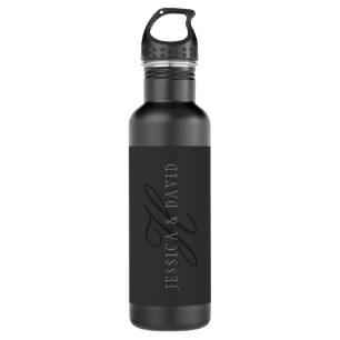 Couples Names & Surname Monogram 710 Ml Water Bottle