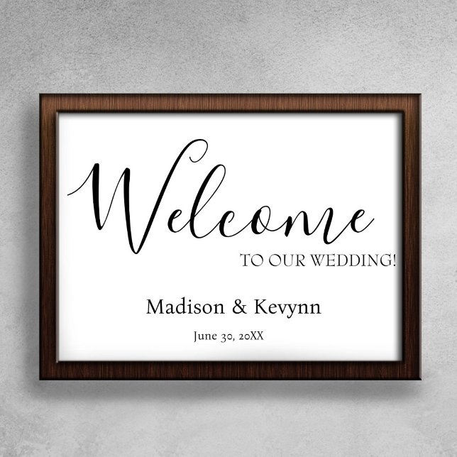 Couples Names Wedding Welcome Sign (Creator Uploaded)