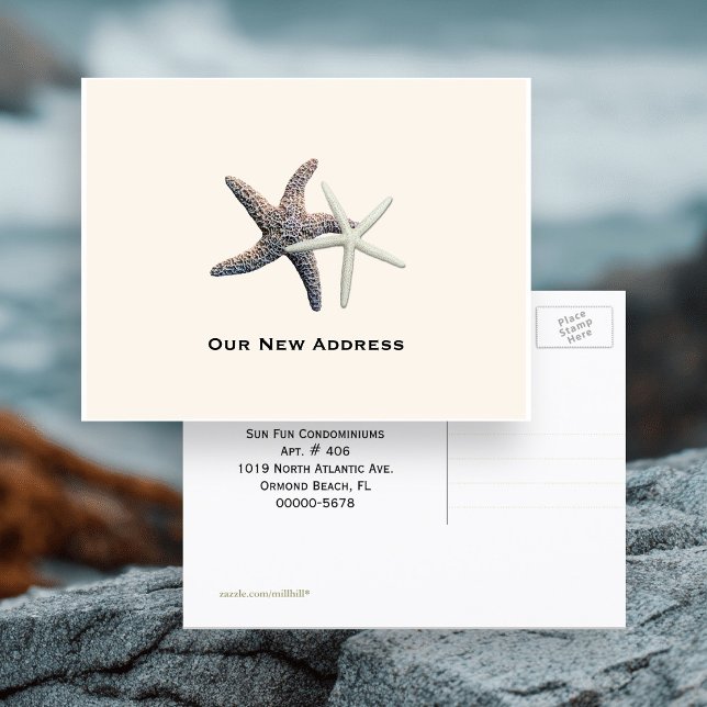 Couple's New Address by the Ocean Postcard (Creator Uploaded)