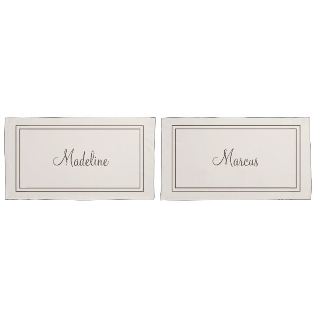 Couples personalized pillowcases (Front-Set)