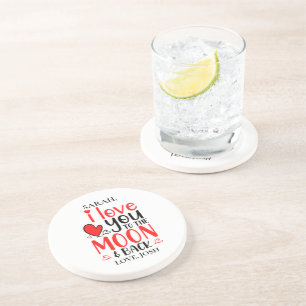 Couples Personalized Sandstone Coaster