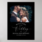 Couples Photo Black Mariage Affiche de bienvenue