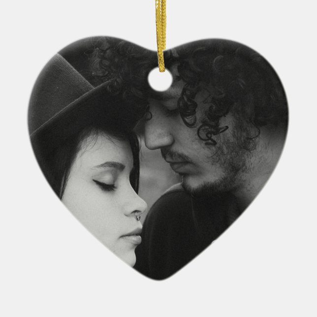 Couple's photo Christmas Photo  Ornament Keepsake (Front)