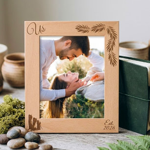Couples Photo Keepsake Us Est Established Date Etched Frames