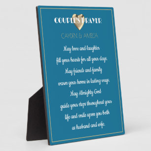 Couple's Prayer wedding gift  Plaque