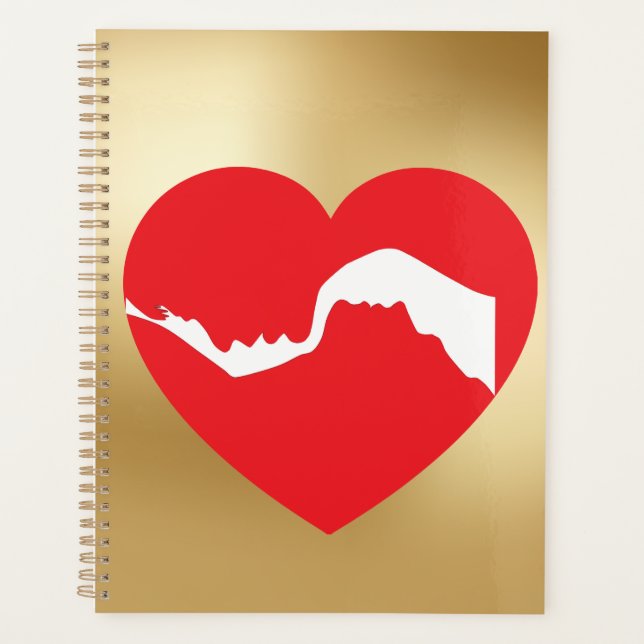 Couples Red Heart Planner (Front)