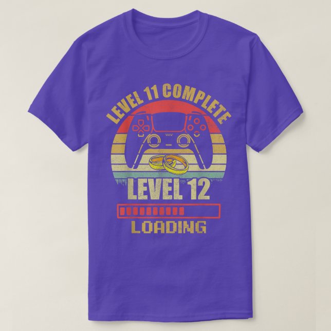 Couples s For Him Level 11 Complete Wedding Annive T-Shirt (Design Front)