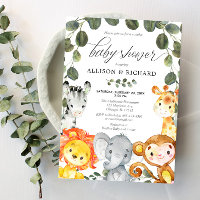 Couples safari baby shower gender neutral