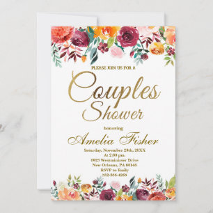 Couples Shower Invitation, Wedding Shower Invitation