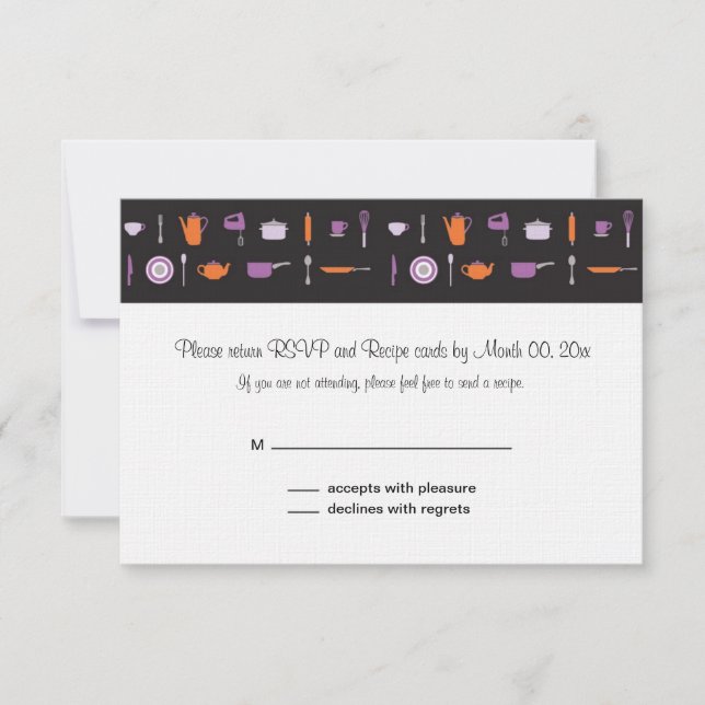Couples Shower RSVP Card (Front)
