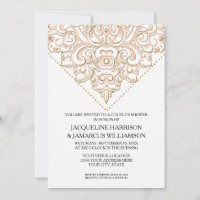 Couples Shower Rustic Wooden Board Lace Typography