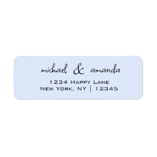 Couples Simple Minimal Informal Casual Light Blue