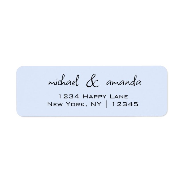 Couples Simple Minimal Informel Décontracté Bleu c (Devant)