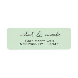 Couples Simple Minimal Informel Décontracté Vert c