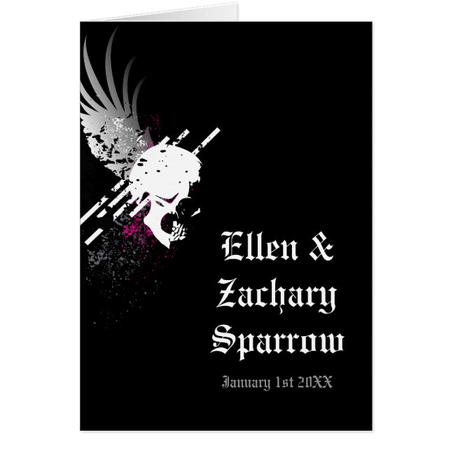 couples skull pirate party (Front)