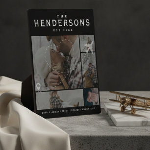 Couples Travel Greatest Adventure Photo Collage Plaque