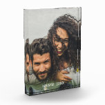 Couples Vacation Photo Block<br><div class="desc">Couples vacation photo block. Create your own personalized souvenir photo block by replacing this photo with your own and the location and year of your adventure. Capture the memorable vacation,  honeymoon,  anniversary.</div>