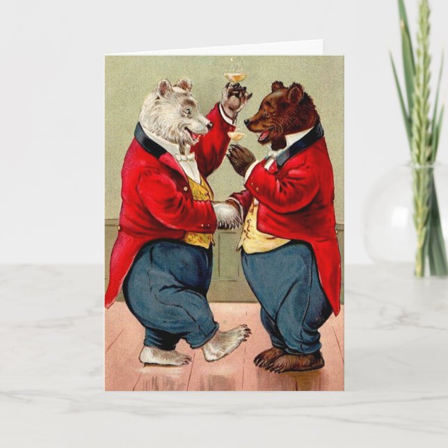 Couples Vintage Anniversary  Card (Front)