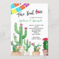 Couples Wedding Shower Invitation Fiesta