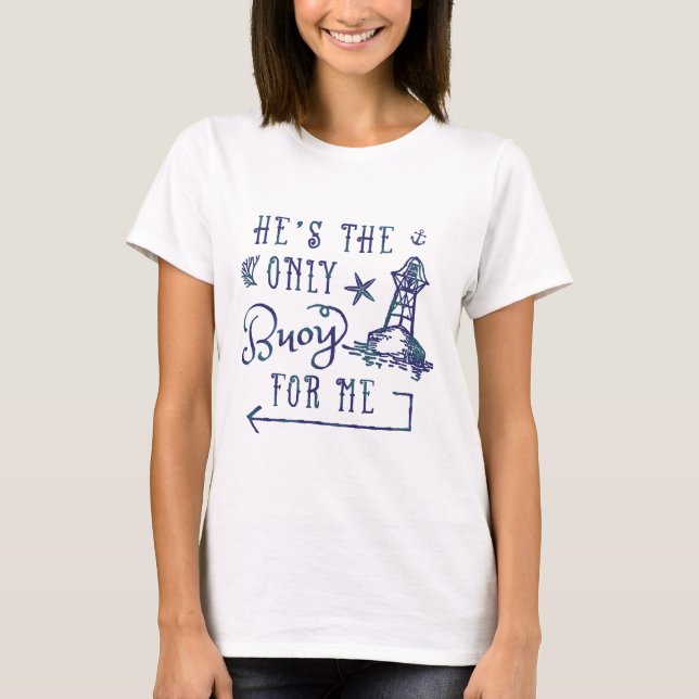 Couples Wife Husband Cute Matching Cruise Vacation T-Shirt (Front)