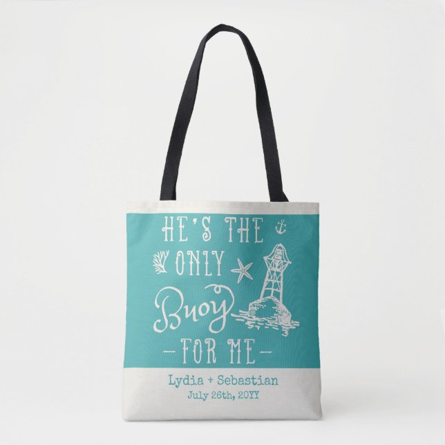 Couples Wife Husband Cute Matching Cruise Vacation Tote Bag (Front)