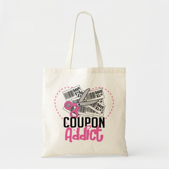 Coupon Addict Tote Bag (Front)