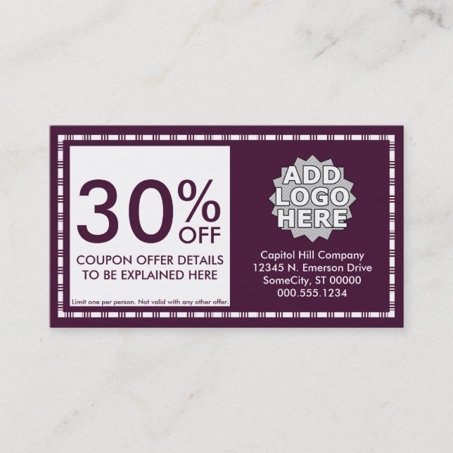 coupon card : emo style (Front)