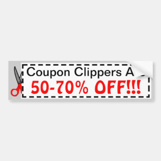 Coupon Crazy Bumper Sticker