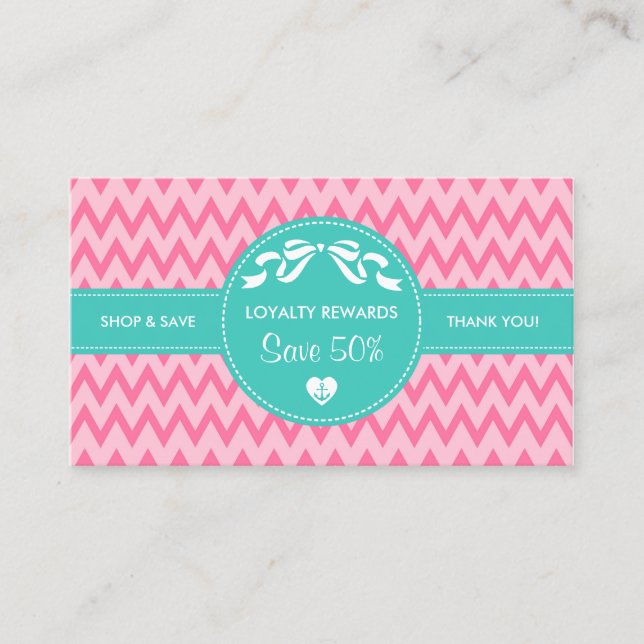 Coupon de récompenses de fidélité de Boutique Girl (Devant)