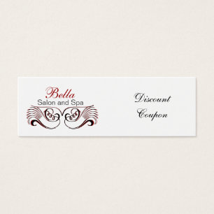 coupon de réduction Chic rouge, noir et blanc