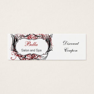 coupon de réduction Chic rouge, noir et blanc