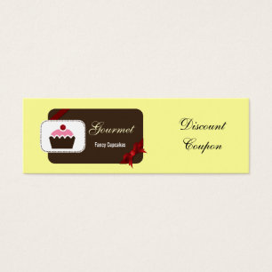 coupon de réduction rouge pour petits gâteaux