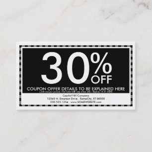 coupon. discount card