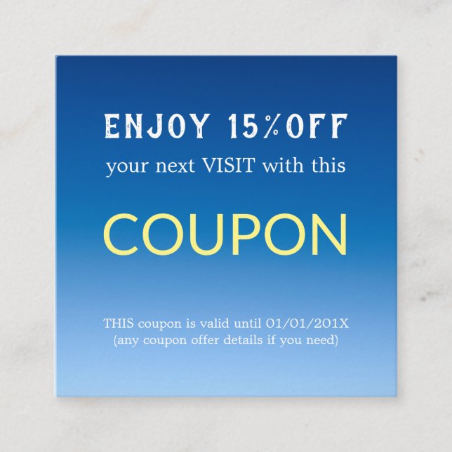 Coupon moderne simple Salon à rabais (Devant)