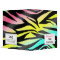 Coupon Organizer - Neon Zebra Print