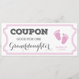 Coupon pour une petite fille Faire-part bébé