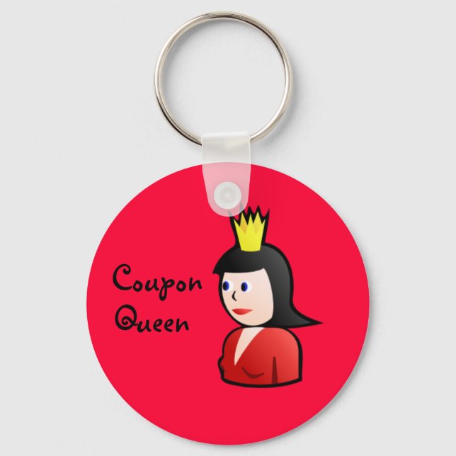 Coupon Queen Keychain (Front)